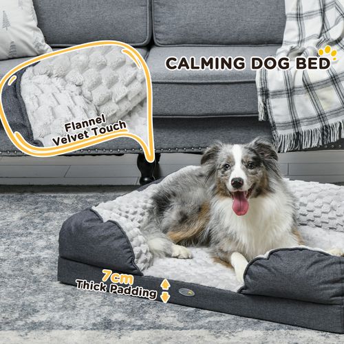 PawHut Dog Bed Calming Pet Bed Dog Mattress for Small Dogs | Luxury Home Accessories | Heulog Glow