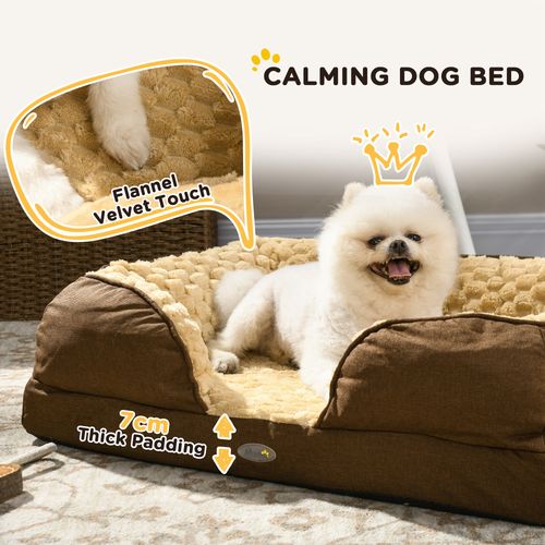 PawHut Dog Bed Calming Pet Bed Dog Mattress for Small Dogs | Luxury Home Accessories | Heulog Glow