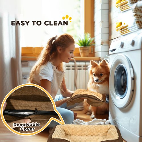 PawHut Dog Bed Calming Pet Bed Dog Mattress for Small Dogs | Luxury Home Accessories | Heulog Glow