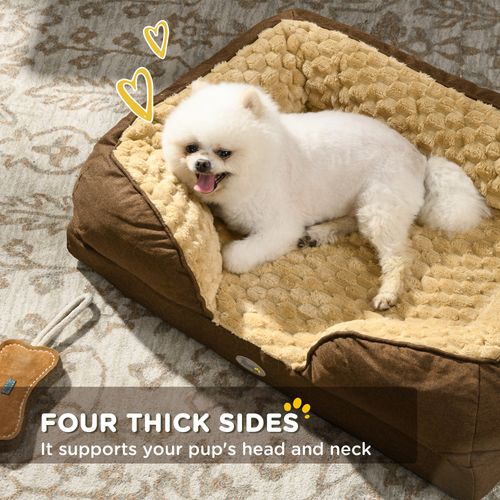 PawHut Dog Bed Calming Pet Bed Dog Mattress for Small Dogs | Luxury Home Accessories | Heulog Glow