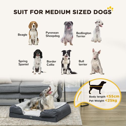PawHut Dog Bed Calming Pet Bed Dog Mattress for Small Dogs | Luxury Home Accessories | Heulog Glow