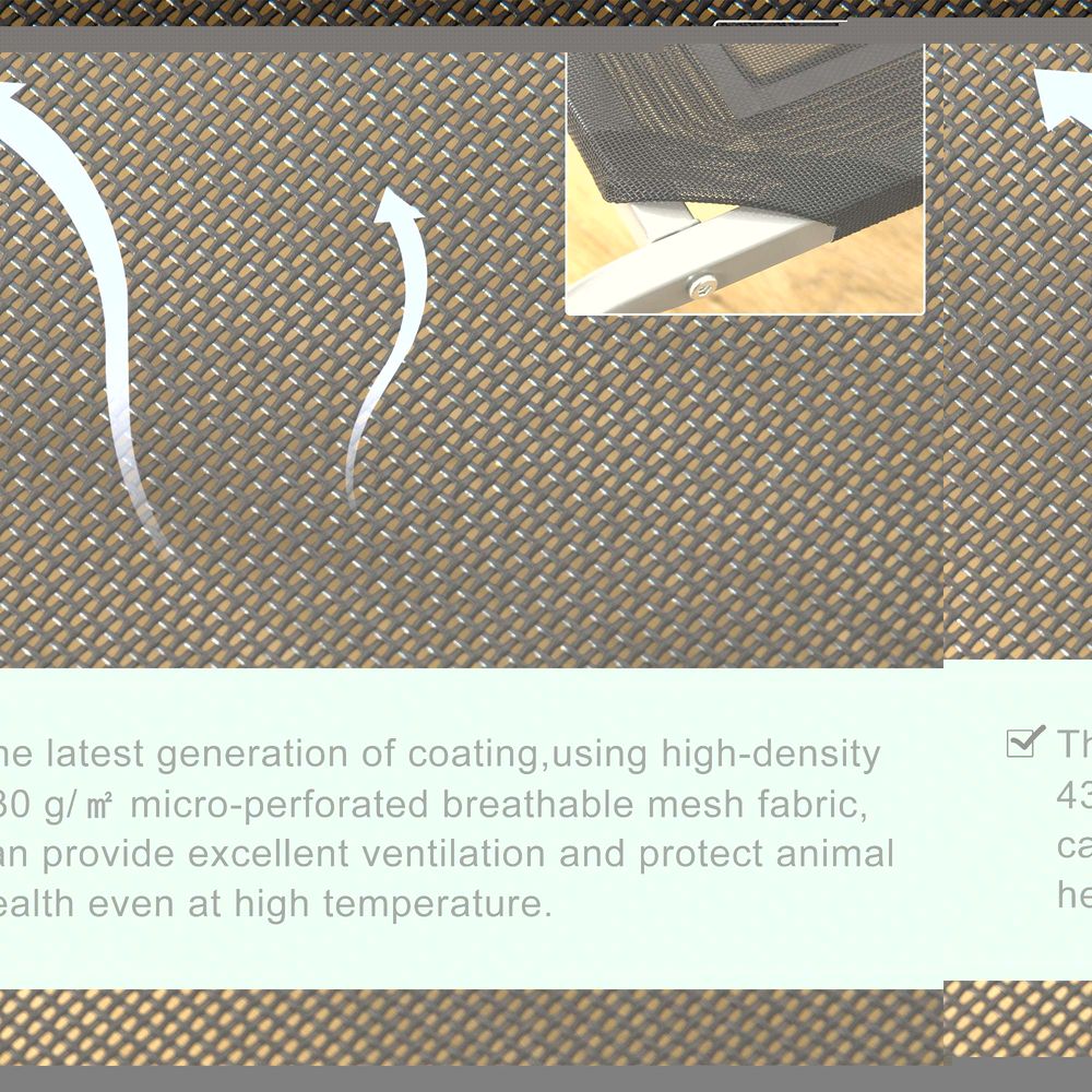 PawHut Elevated Pet Bed Cooling Raised Cot Style Bed for Large Medium Sized Dogs with Non-slip Pads Steel Frame Breathable Mesh Fabric, 110 x 75 x 20 cm - Black | Luxury Home Accessories | Heulog Glow