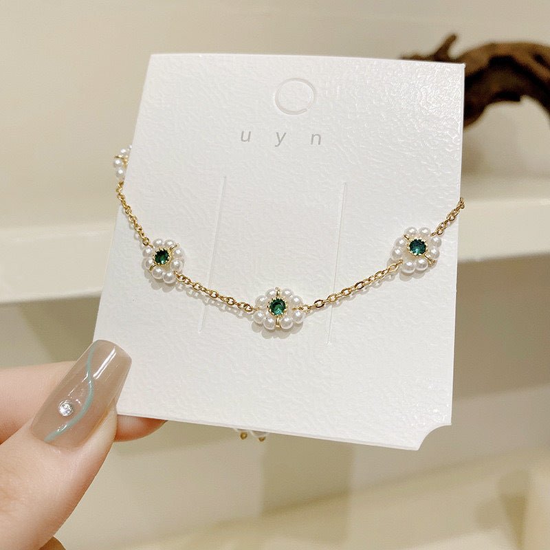 Pearl Flowers Bracelet All-match Fashion Adjustable Chain Bracelet | Luxury Home Accessories | Heulog Glow