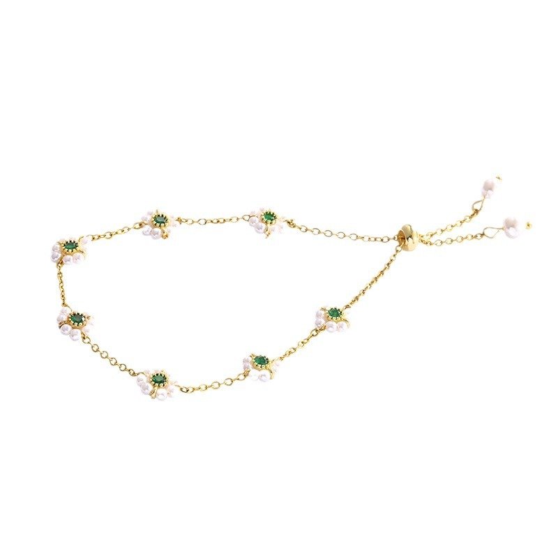 Pearl Flowers Bracelet All-match Fashion Adjustable Chain Bracelet | Luxury Home Accessories | Heulog Glow