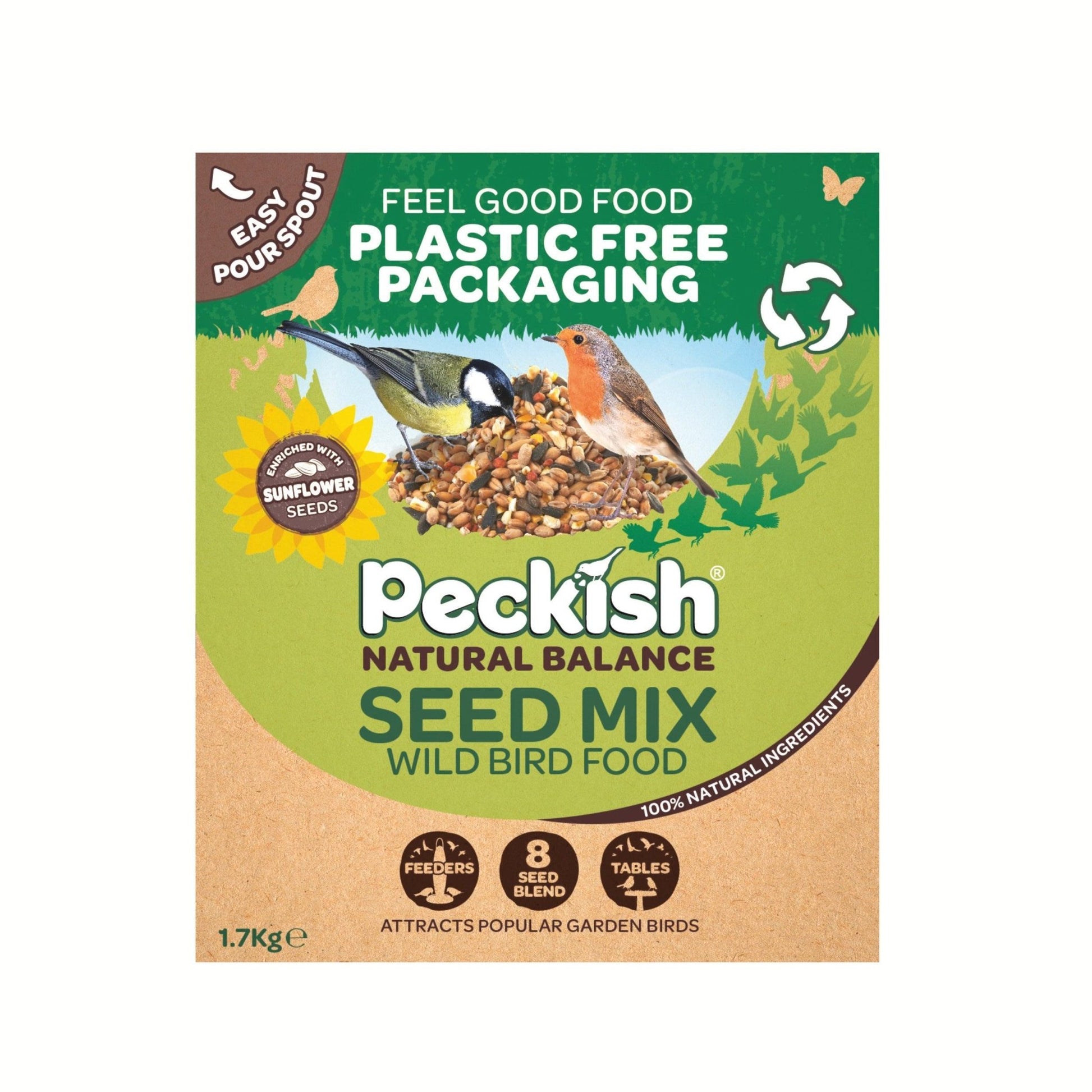 Peckish Natural Balance Seed Mix Box x4 | Luxury Home Accessories | Heulog Glow