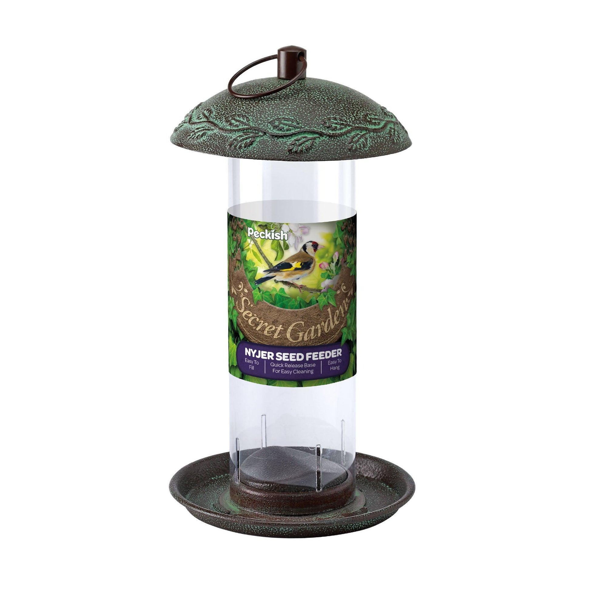 Peckish Secret Garden Nyjer Feeder | Luxury Home Accessories | Heulog Glow