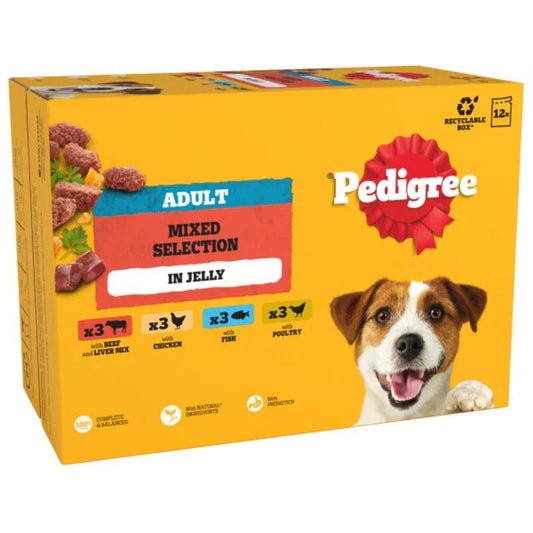 Pedigree Adult Mixed Selection in Jelly 100g x 48 | Luxury Home Accessories | Heulog Glow