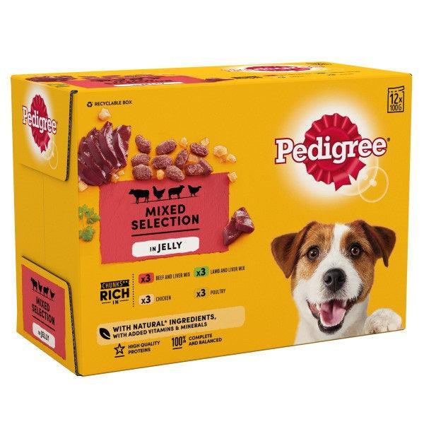 Pedigree Adult Mixed Selection in Jelly 100g x 48 | Luxury Home Accessories | Heulog Glow