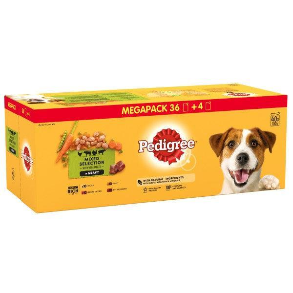 Pedigree Pouch Mix Selection Complete In Gravy 40/x100g Mega Box | Luxury Home Accessories | Heulog Glow