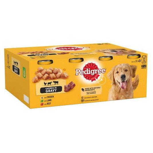 Pedigree Tins Mixed In Gravy 2x12x400g | Luxury Home Accessories | Heulog Glow