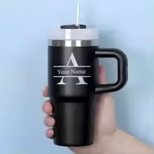 Personalised Pet Parent Travel Tumbler with Straw – 400ml Stainless Steel Cup | Luxury Home Accessories | Heulog Glow