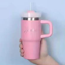 Personalised Pet Parent Travel Tumbler with Straw – 400ml Stainless Steel Cup | Luxury Home Accessories | Heulog Glow