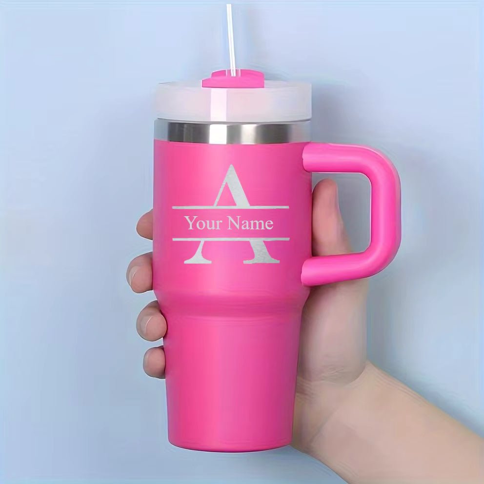 Personalised Pet Parent Travel Tumbler with Straw – 400ml Stainless Steel Cup | Luxury Home Accessories | Heulog Glow