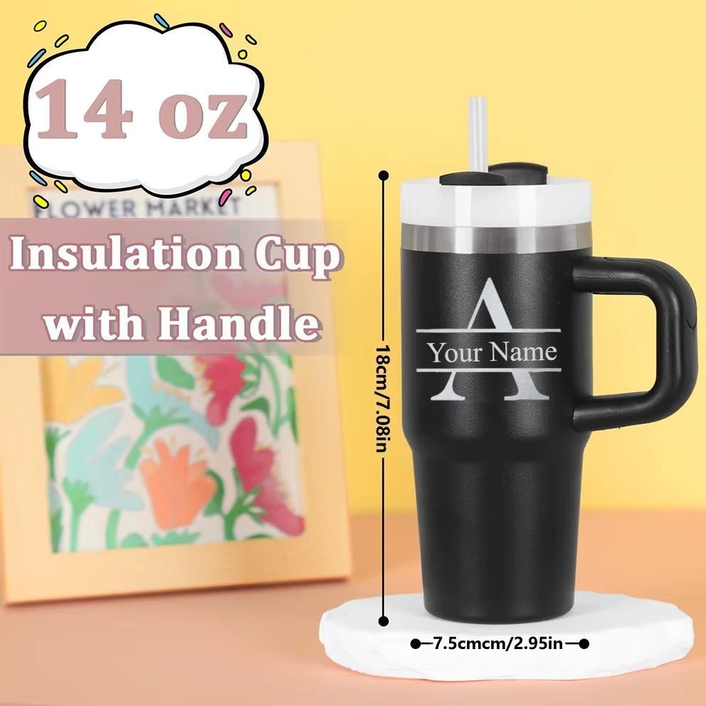 Personalised Pet Parent Travel Tumbler with Straw – 400ml Stainless Steel Cup | Luxury Home Accessories | Heulog Glow