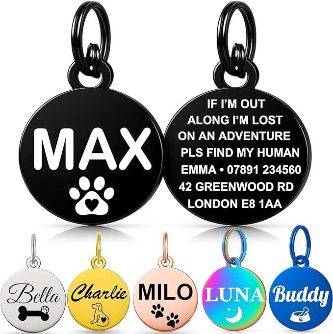 Personalised Pet Tag - Stainless Steel - Scratch Resistant | Luxury Home Accessories | Heulog Glow