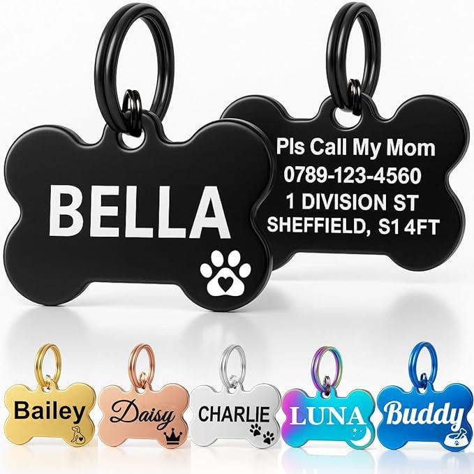 Personalised Pet Tag - Stainless Steel - Scratch Resistant | Luxury Home Accessories | Heulog Glow