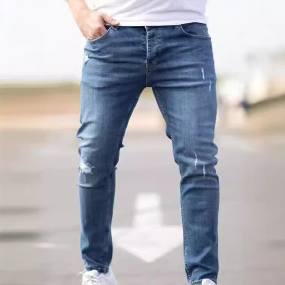 Personality Denim Skinny Jeans For Men | Luxury Home Accessories | Heulog Glow