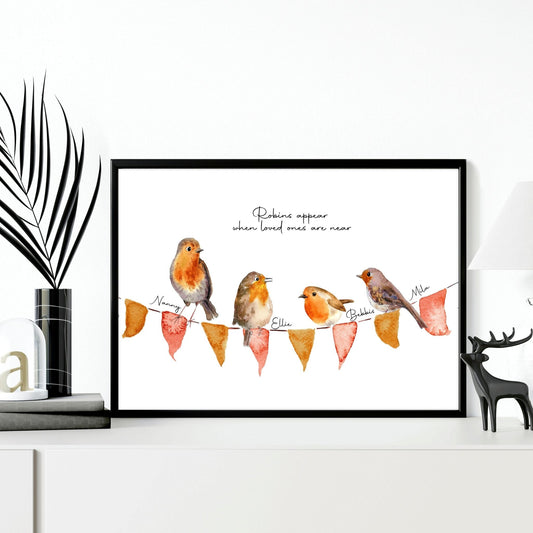 Family tree frame | Personalised wall art print