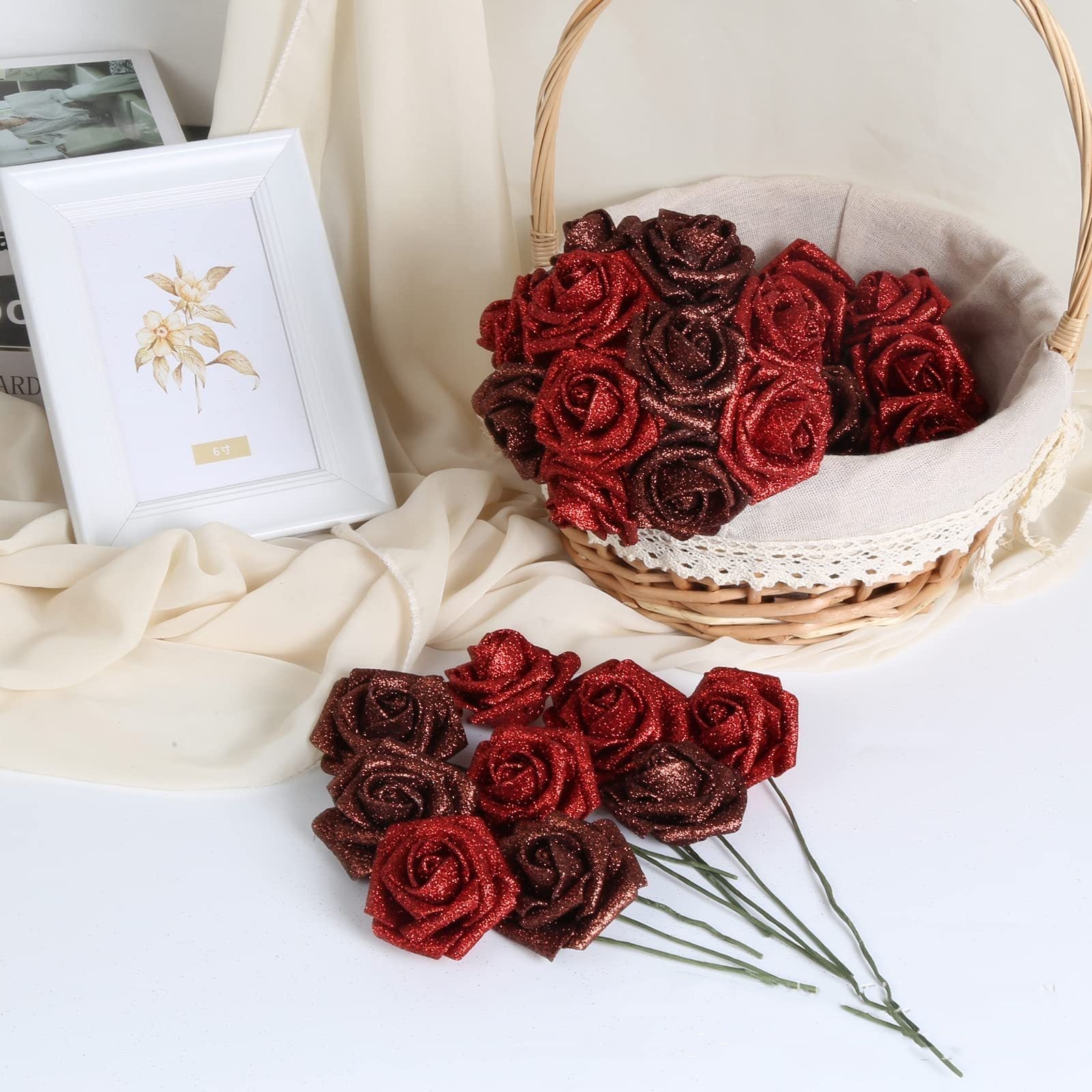 Personalized Valentine's Day Bridal Bouquet Preserved Fresh Flower | Luxury Home Accessories | Heulog Glow
