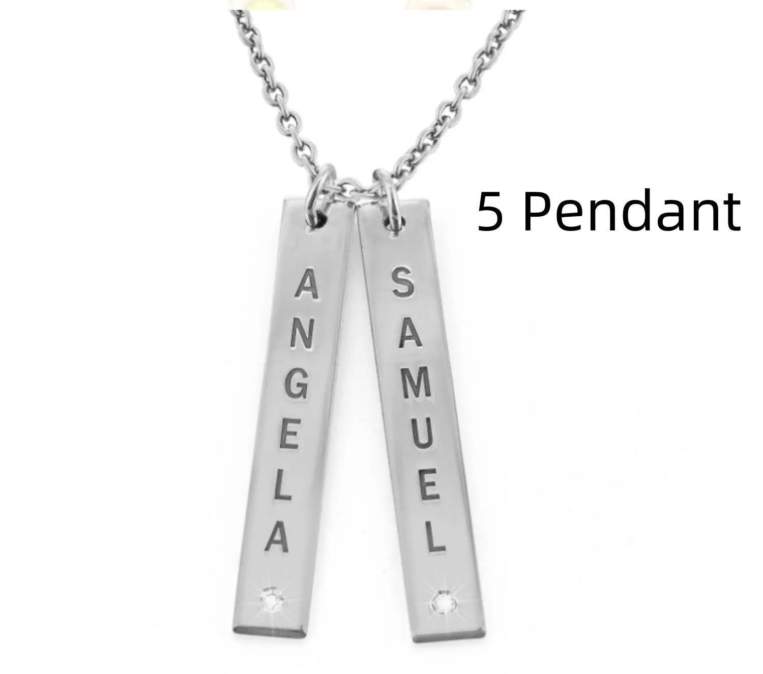 Personalized Vertical Necklace, Mother's Day Gift | Luxury Home Accessories | Heulog Glow