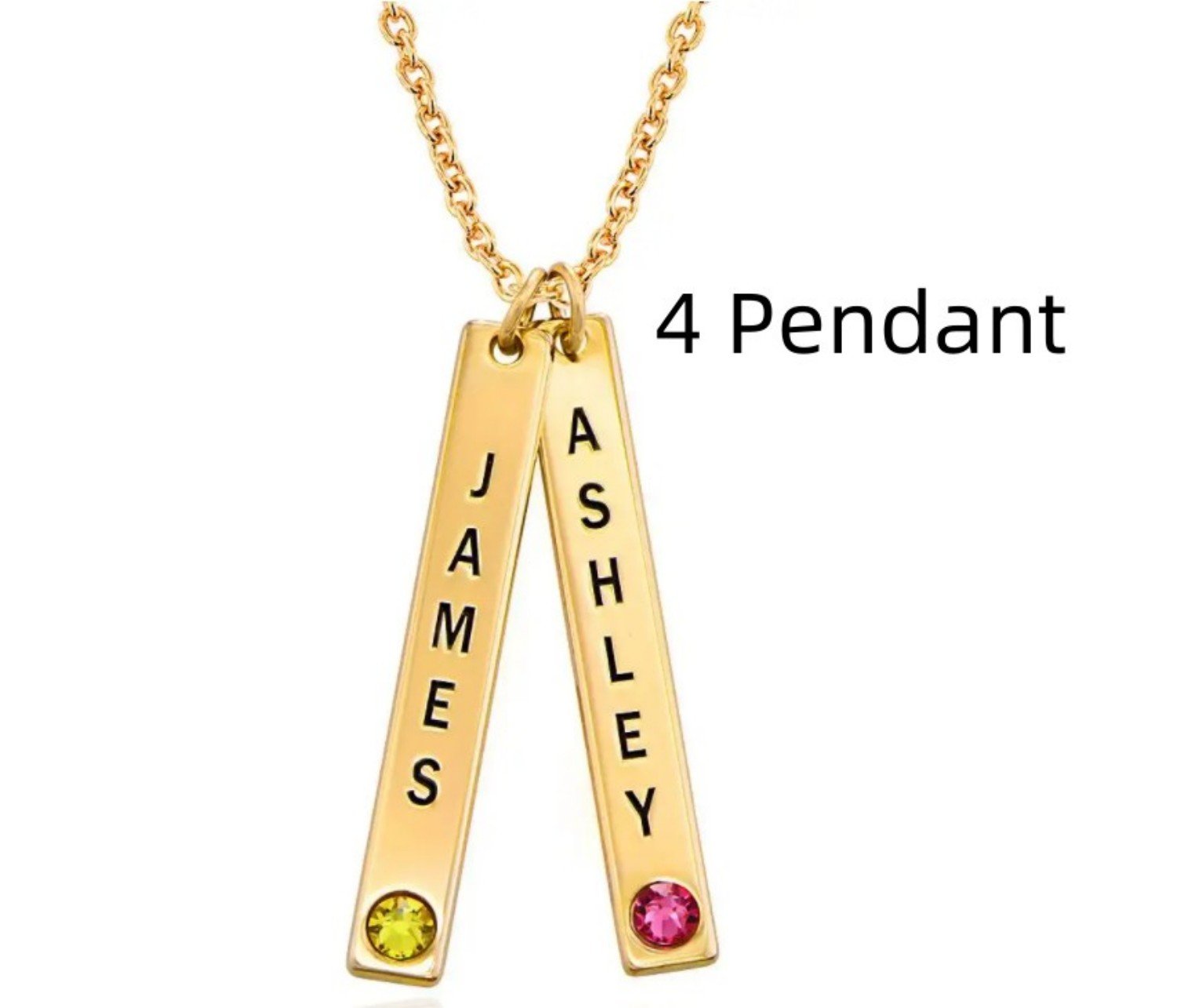 Personalized Vertical Necklace, Mother's Day Gift | Luxury Home Accessories | Heulog Glow