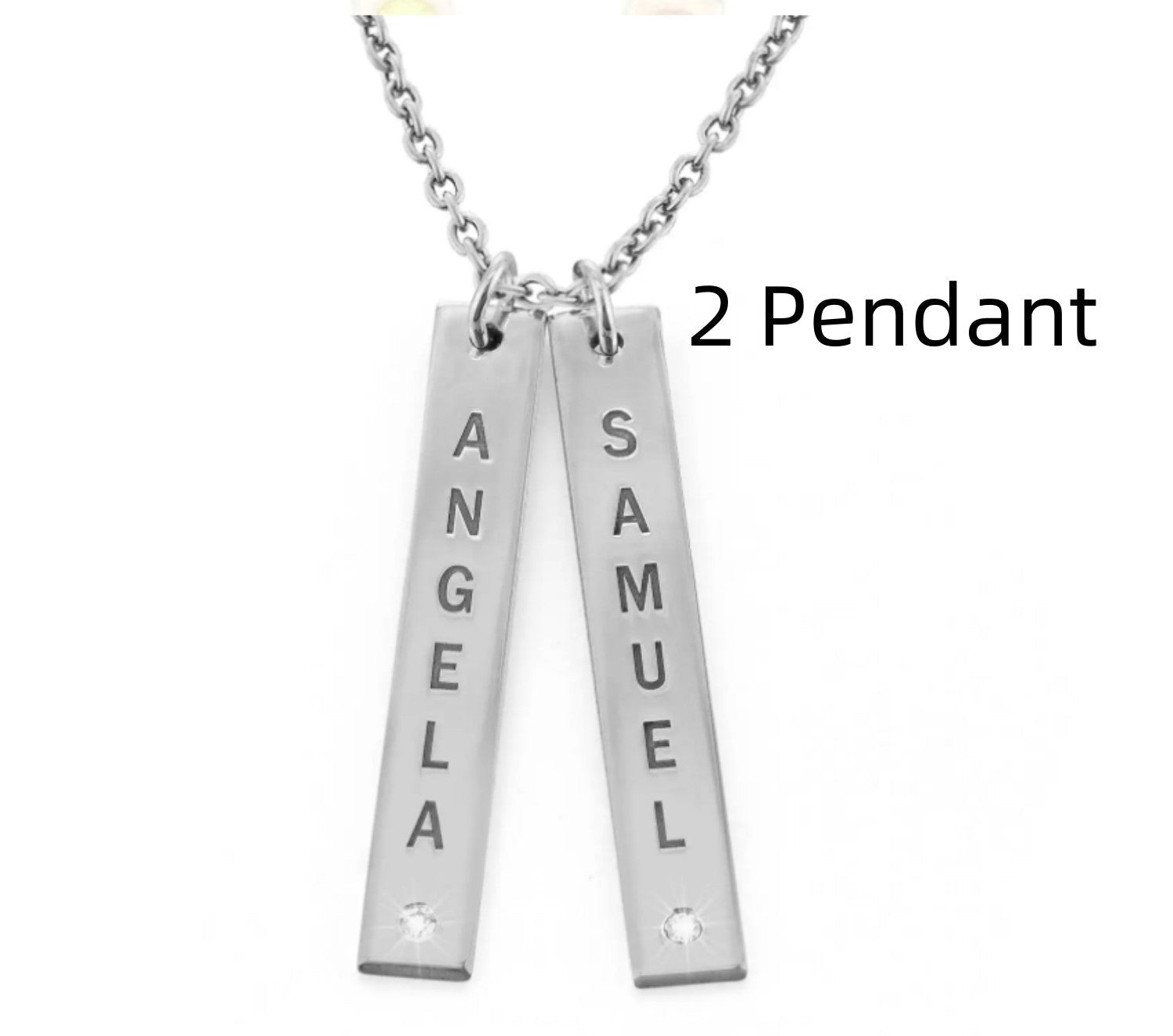 Personalized Vertical Necklace, Mother's Day Gift | Luxury Home Accessories | Heulog Glow