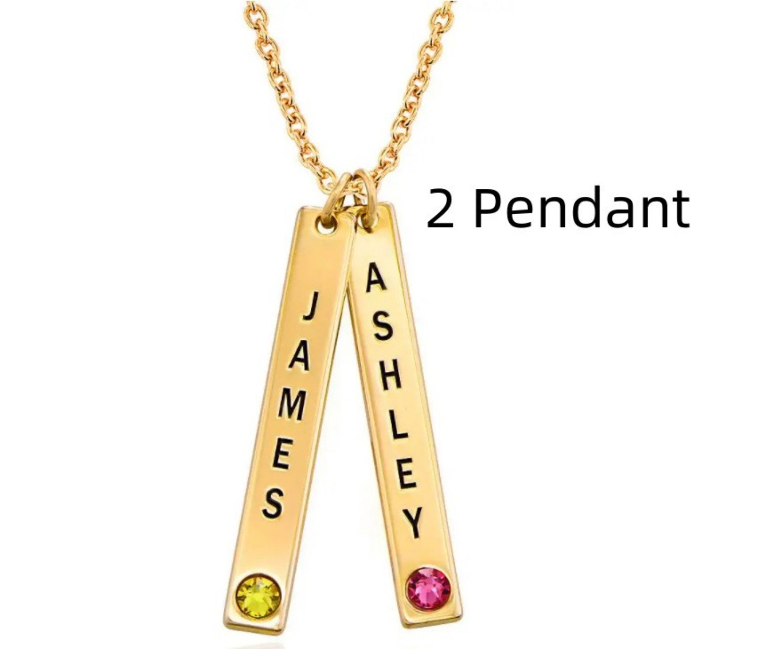 Personalized Vertical Necklace, Mother's Day Gift | Luxury Home Accessories | Heulog Glow