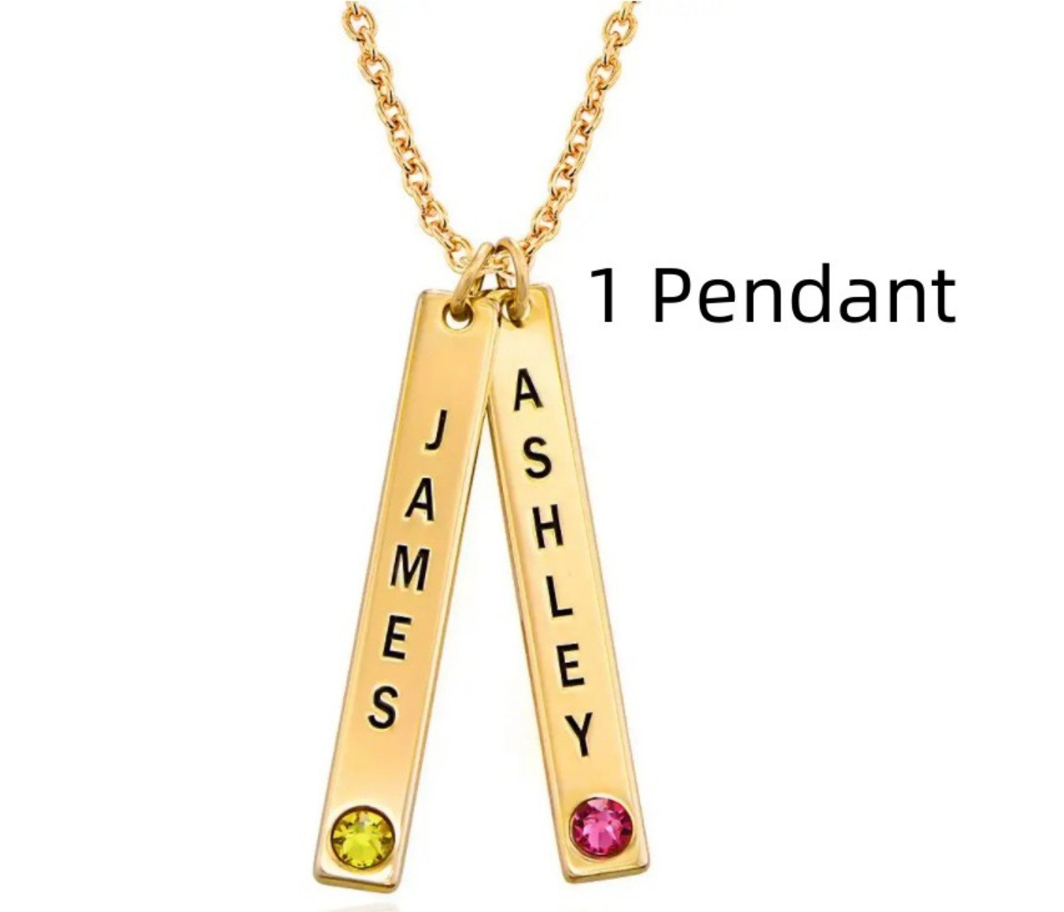 Personalized Vertical Necklace, Mother's Day Gift | Luxury Home Accessories | Heulog Glow