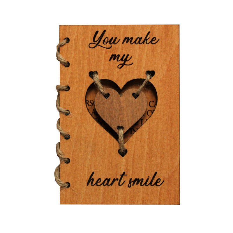Personalized Wooden Valentine's Day Gift Card | Luxury Home Accessories | Heulog Glow