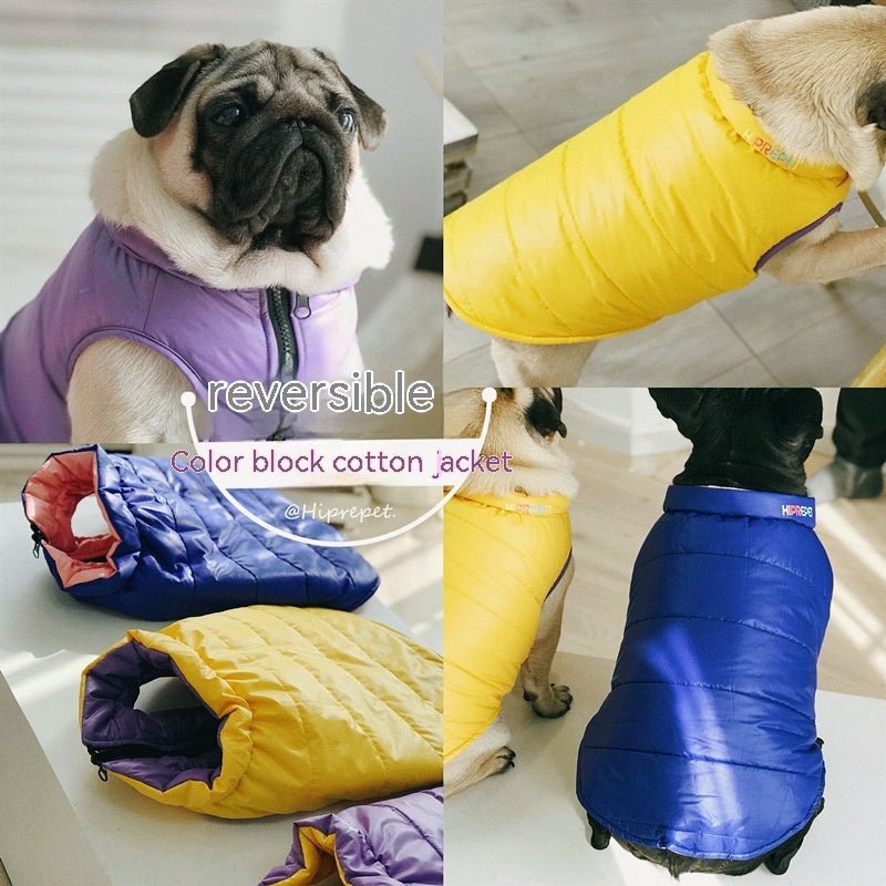 Pet Autumn And Winter Double-sided Cotton Vest Pug Jarre Aero Bull Ski Shirt | Luxury Home Accessories | Heulog Glow