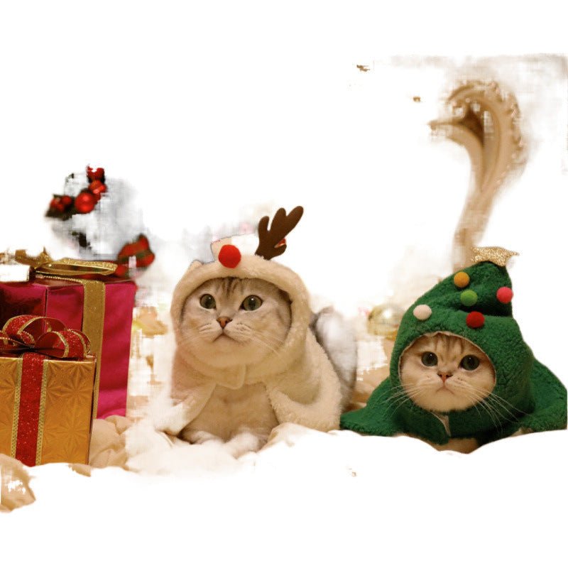 Pet Autumn And Winter Warm Antlers Hat Cloak | Luxury Home Accessories | Heulog Glow