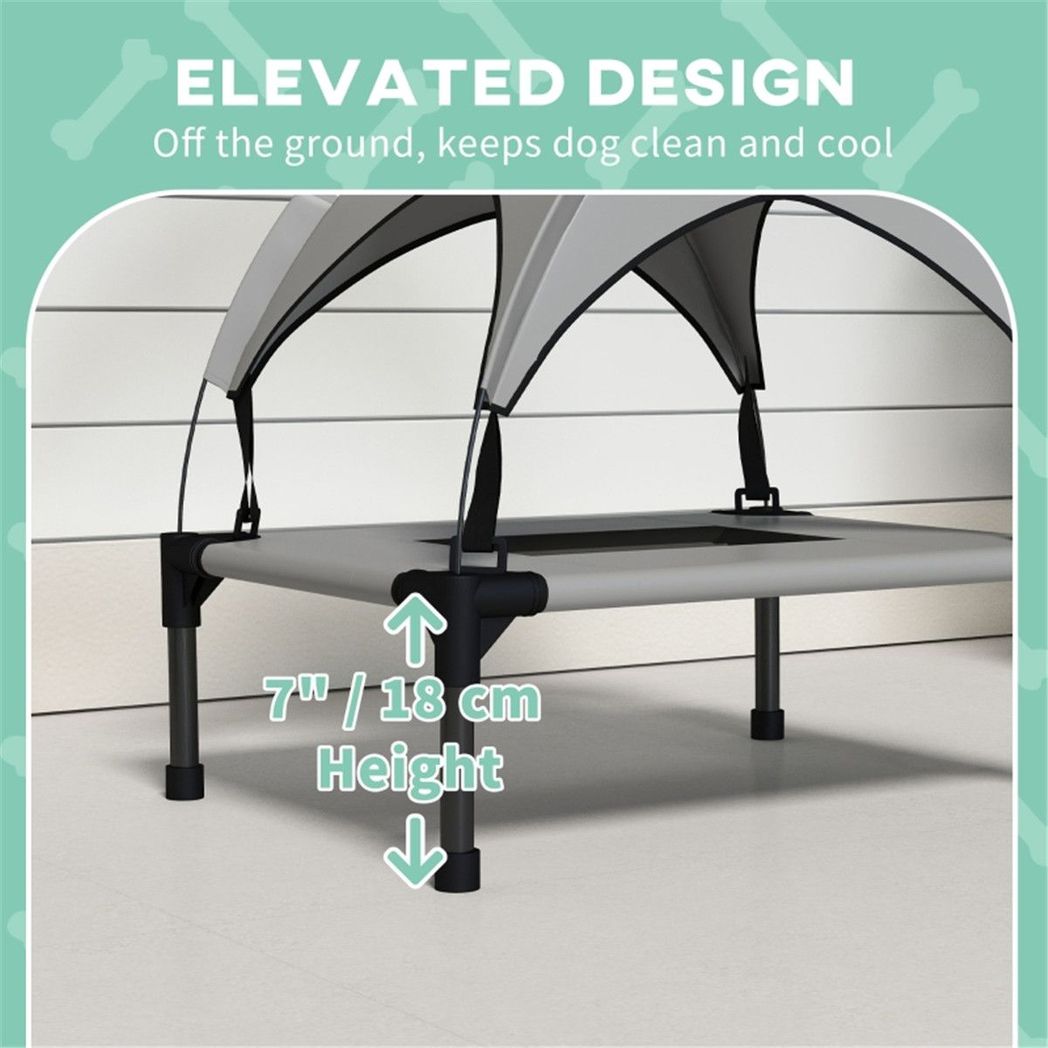 Pet Bed Light grey 63H x 61L x 46Wcm | Luxury Home Accessories | Heulog Glow
