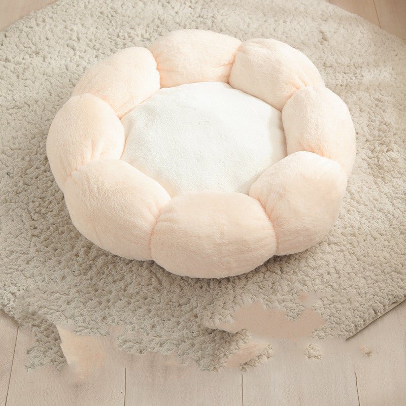 Pet Bed Mat New Pet Soft Dog Cat Blanket Flower Shaped Doghouse | Luxury Home Accessories | Heulog Glow