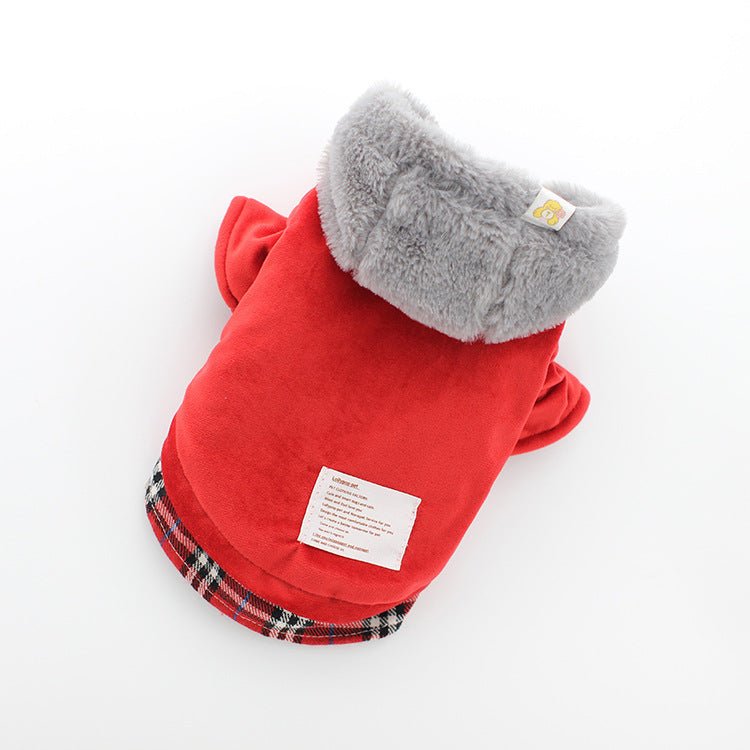 Pet bichon clothes velvet cotton coat | Luxury Home Accessories | Heulog Glow
