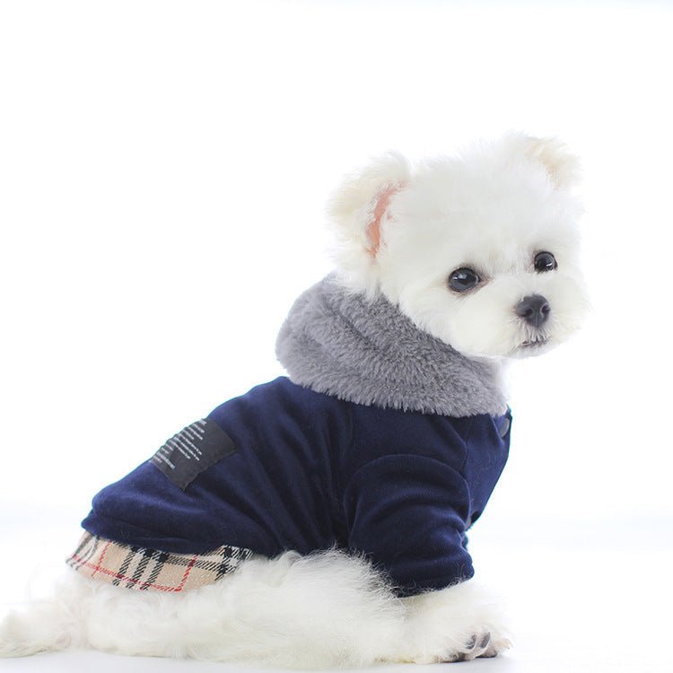 Pet bichon clothes velvet cotton coat | Luxury Home Accessories | Heulog Glow