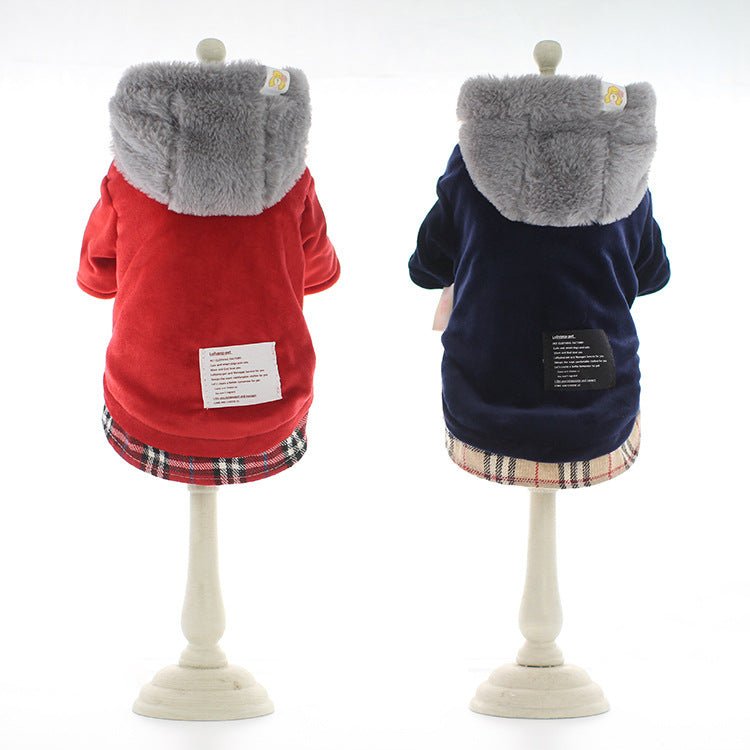 Pet bichon clothes velvet cotton coat | Luxury Home Accessories | Heulog Glow