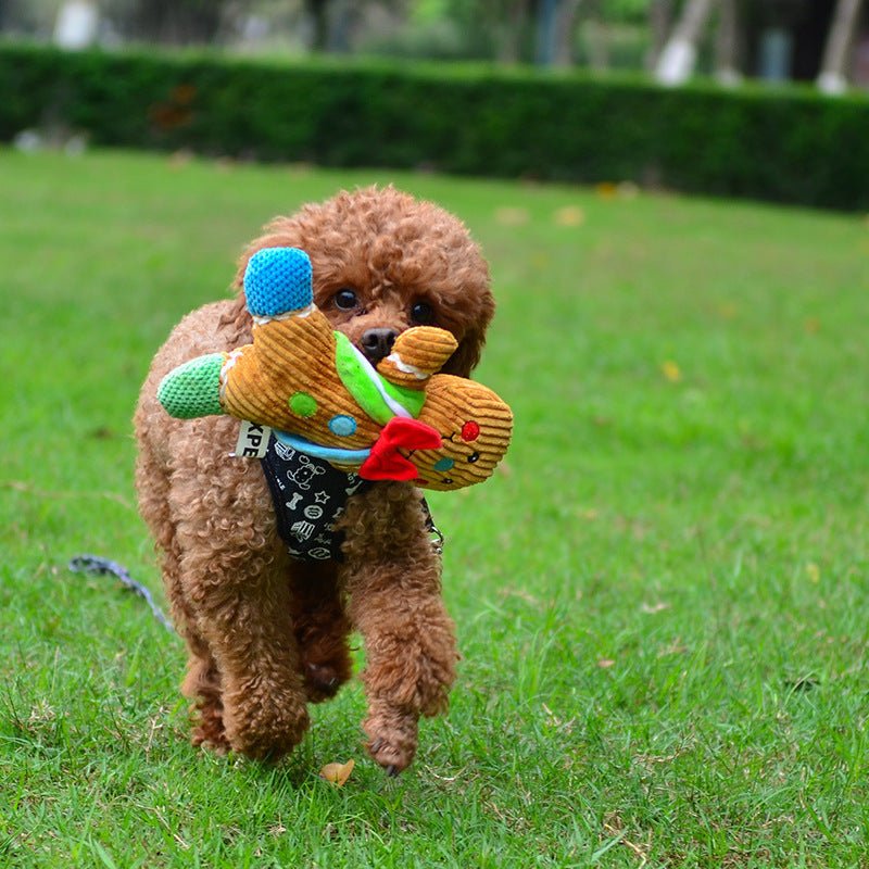Pet Big Gingerbread Man Christmas Toy | Luxury Home Accessories | Heulog Glow