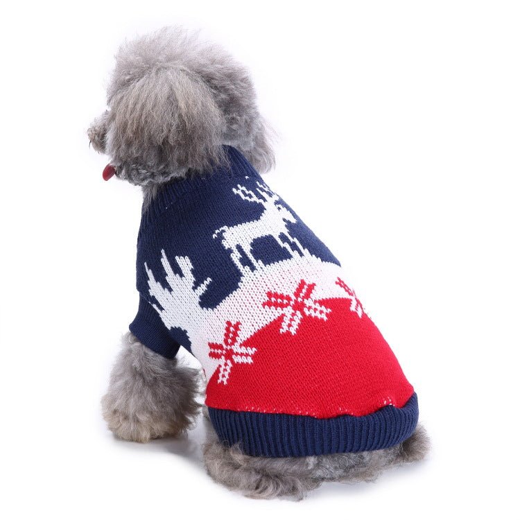 Pet Bone Stripe High Neck Christmas Sweater | Luxury Home Accessories | Heulog Glow
