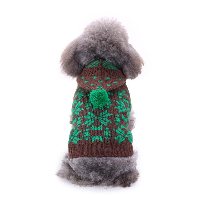 Pet Bone Stripe High Neck Christmas Sweater | Luxury Home Accessories | Heulog Glow