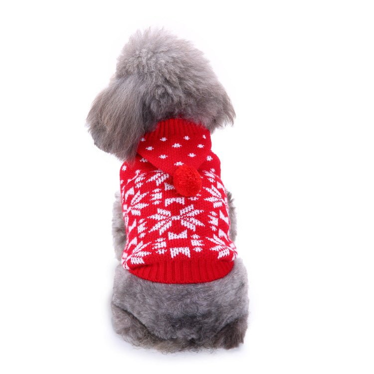 Pet Bone Stripe High Neck Christmas Sweater | Luxury Home Accessories | Heulog Glow