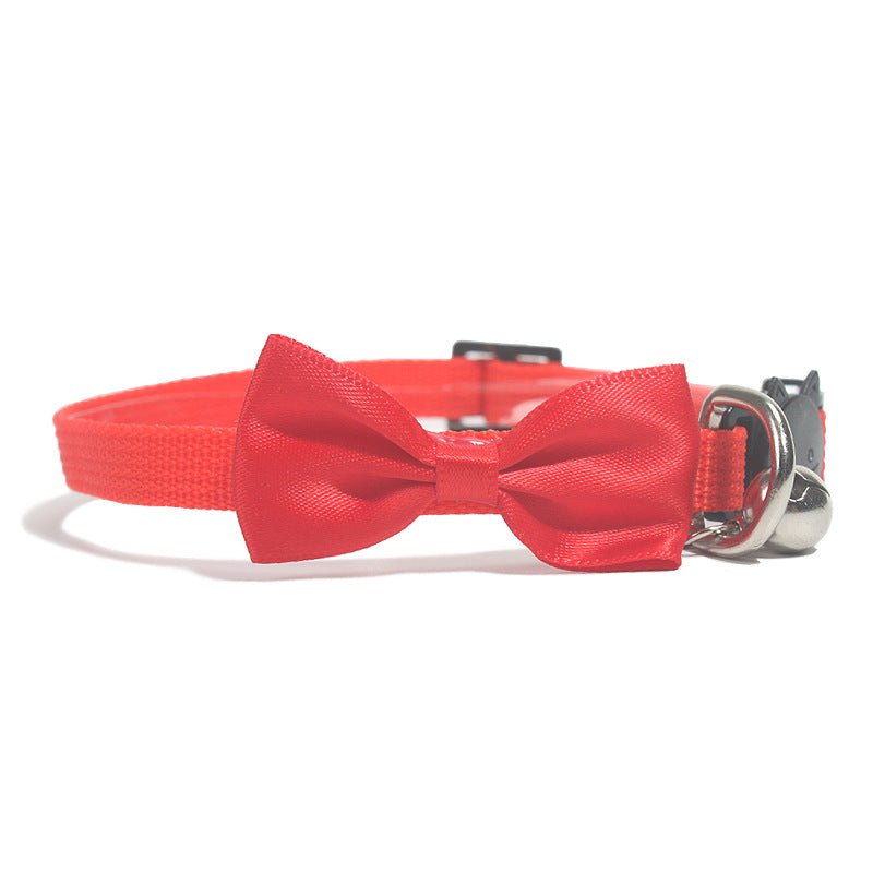Pet Bow Collar Nylon Ribbon Multi-color Adjustable With Bell Pet Decorations | Luxury Home Accessories | Heulog Glow