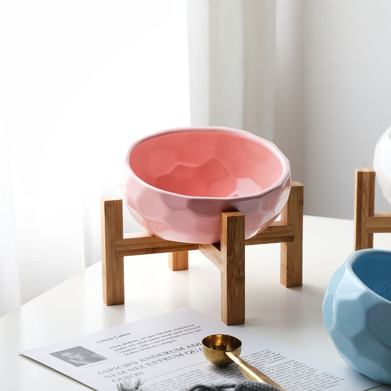 Pet bowl oblique mouth cat bowl food bowl dog bowl method bucket food bowl | Luxury Home Accessories | Heulog Glow