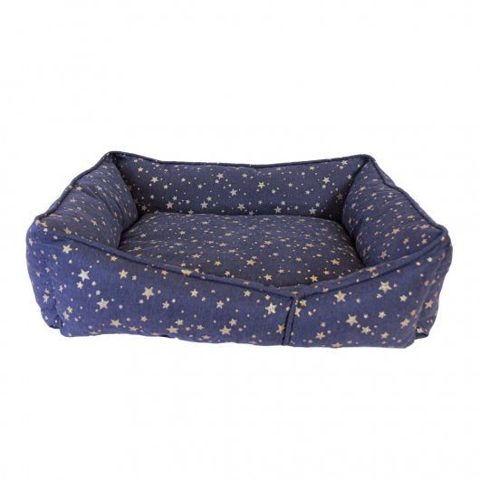 Pet Brands Starry Nights Sofa Bed S - Navy | Luxury Home Accessories | Heulog Glow