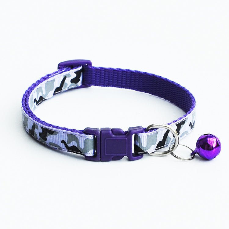 Pet camouflage bell collar | Luxury Home Accessories | Heulog Glow