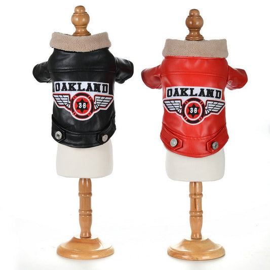 Pet Casual Embroidery Leather Dog Clothes | Luxury Home Accessories | Heulog Glow
