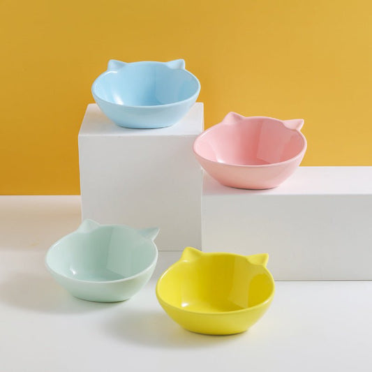 Pet cat bowl cartoon small q bowl | Luxury Home Accessories | Heulog Glow