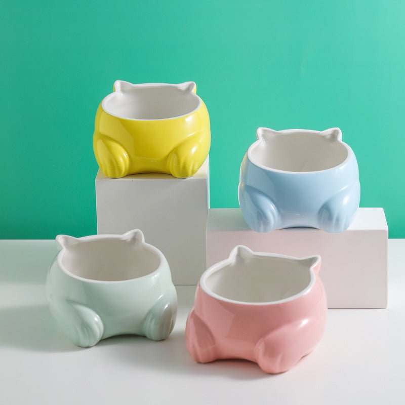 Pet cat bowl cartoon small q bowl | Luxury Home Accessories | Heulog Glow