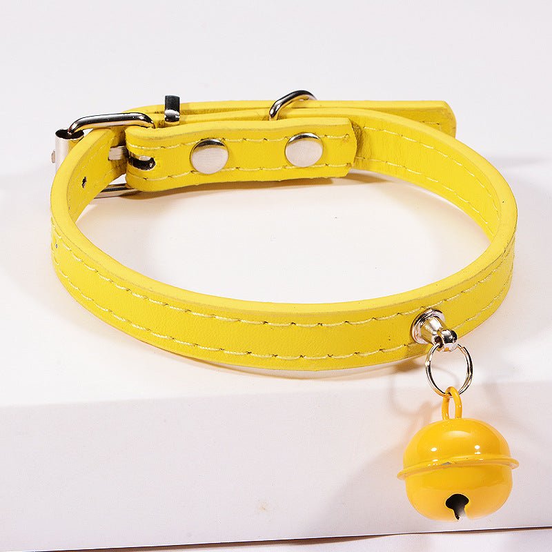 Pet cat cat color bell dog traction collar | Luxury Home Accessories | Heulog Glow