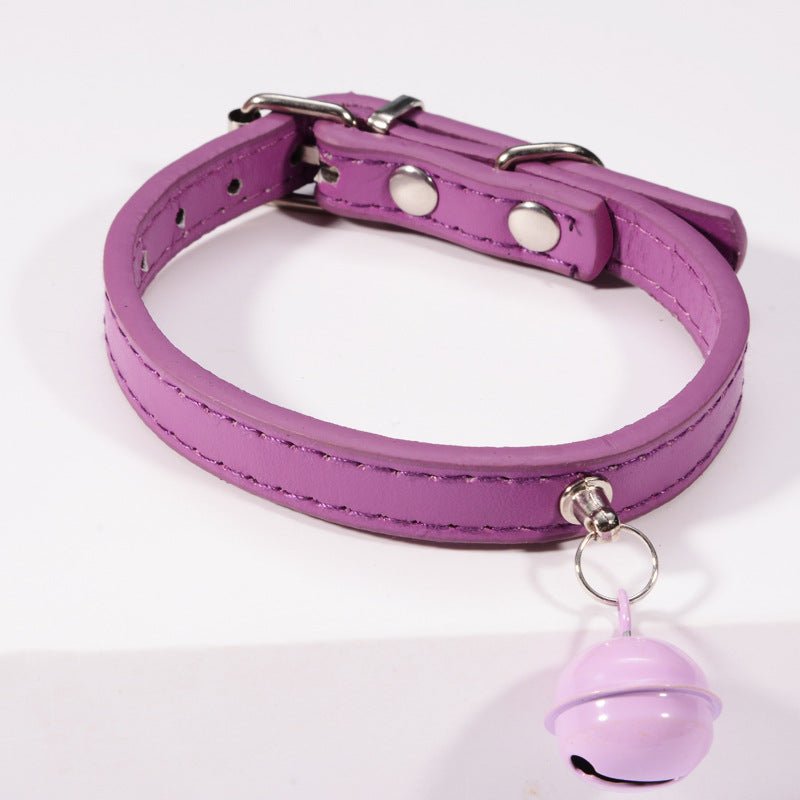 Pet cat cat color bell dog traction collar | Luxury Home Accessories | Heulog Glow