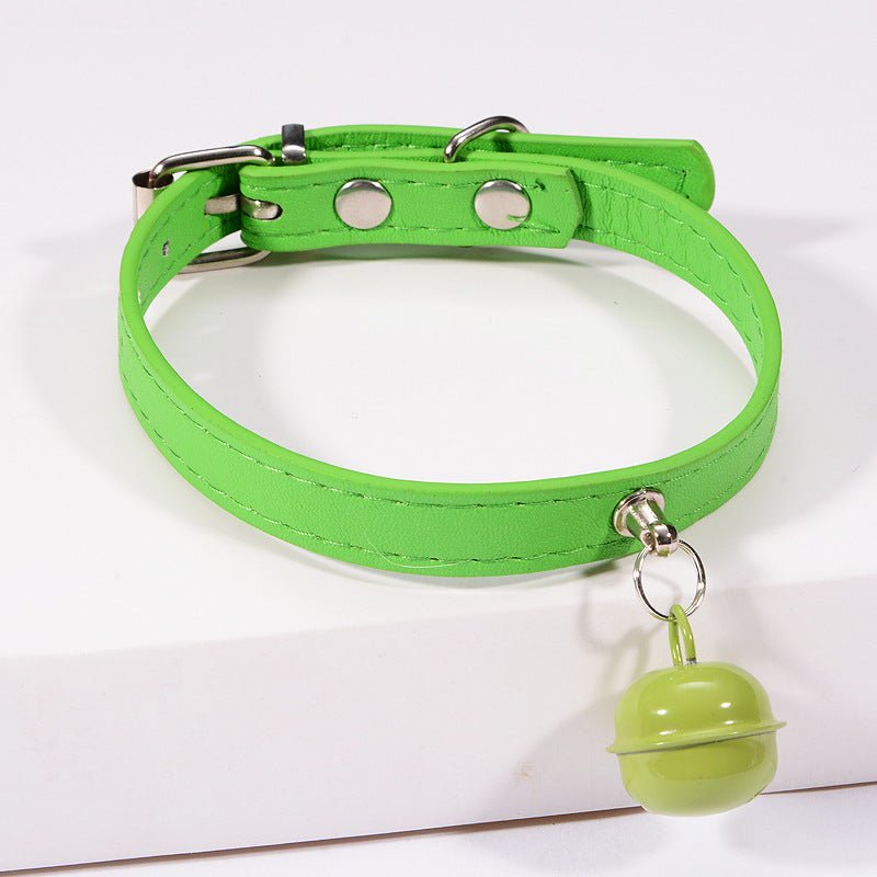 Pet cat cat color bell dog traction collar | Luxury Home Accessories | Heulog Glow